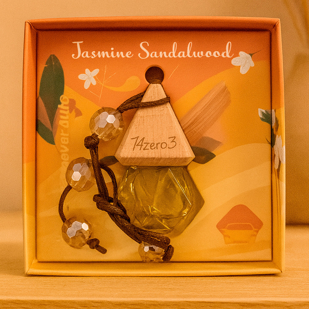 Autolufterfrischer "Juwel" zum aufhängen, mit Holz, 8ml