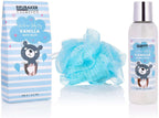 7-tlg. Baby Pflege-Geschenkset mit Wanne & Plüschbär l Willkommen Baby