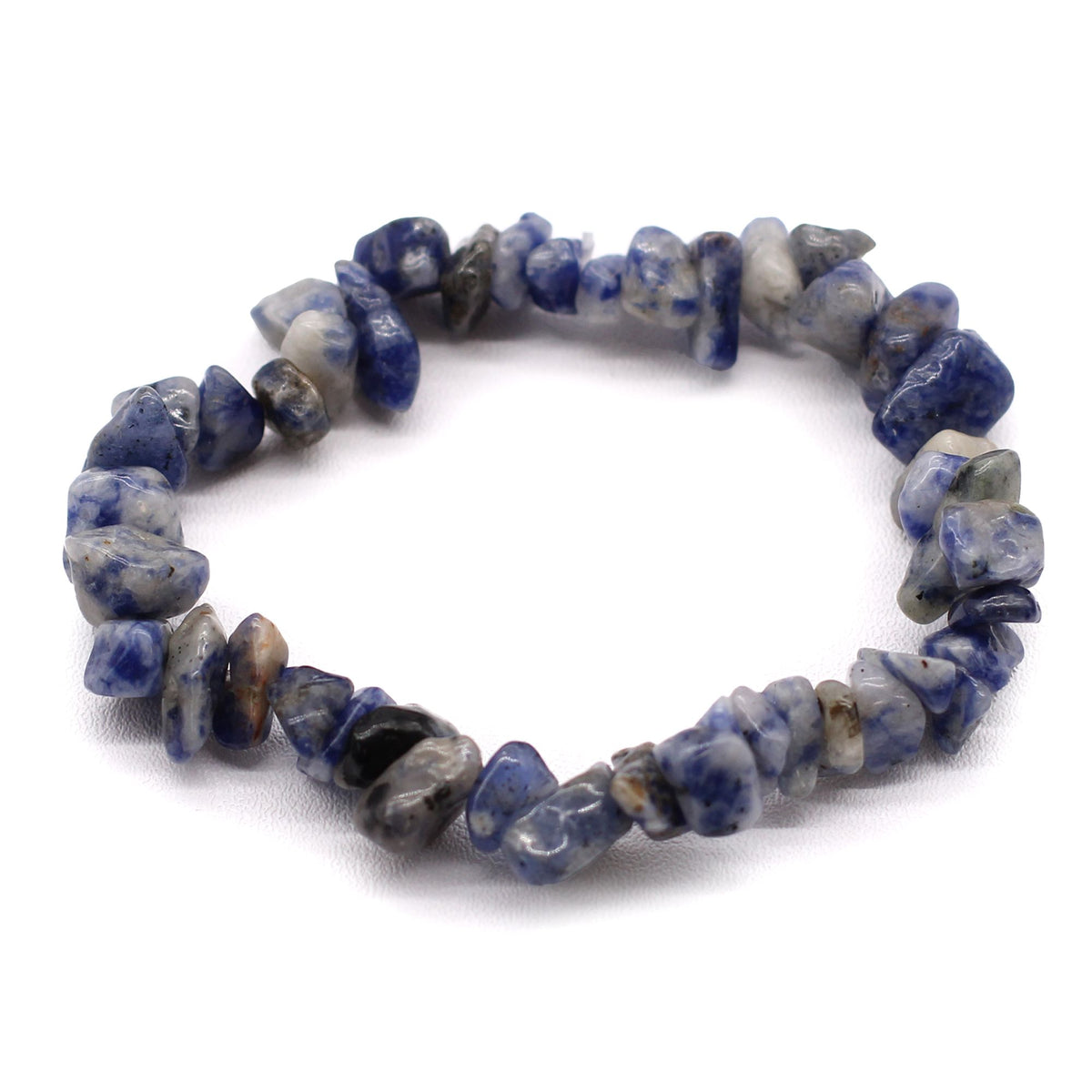 Schmuck-Badebombe Sodalith – mit Edelsteinarmband