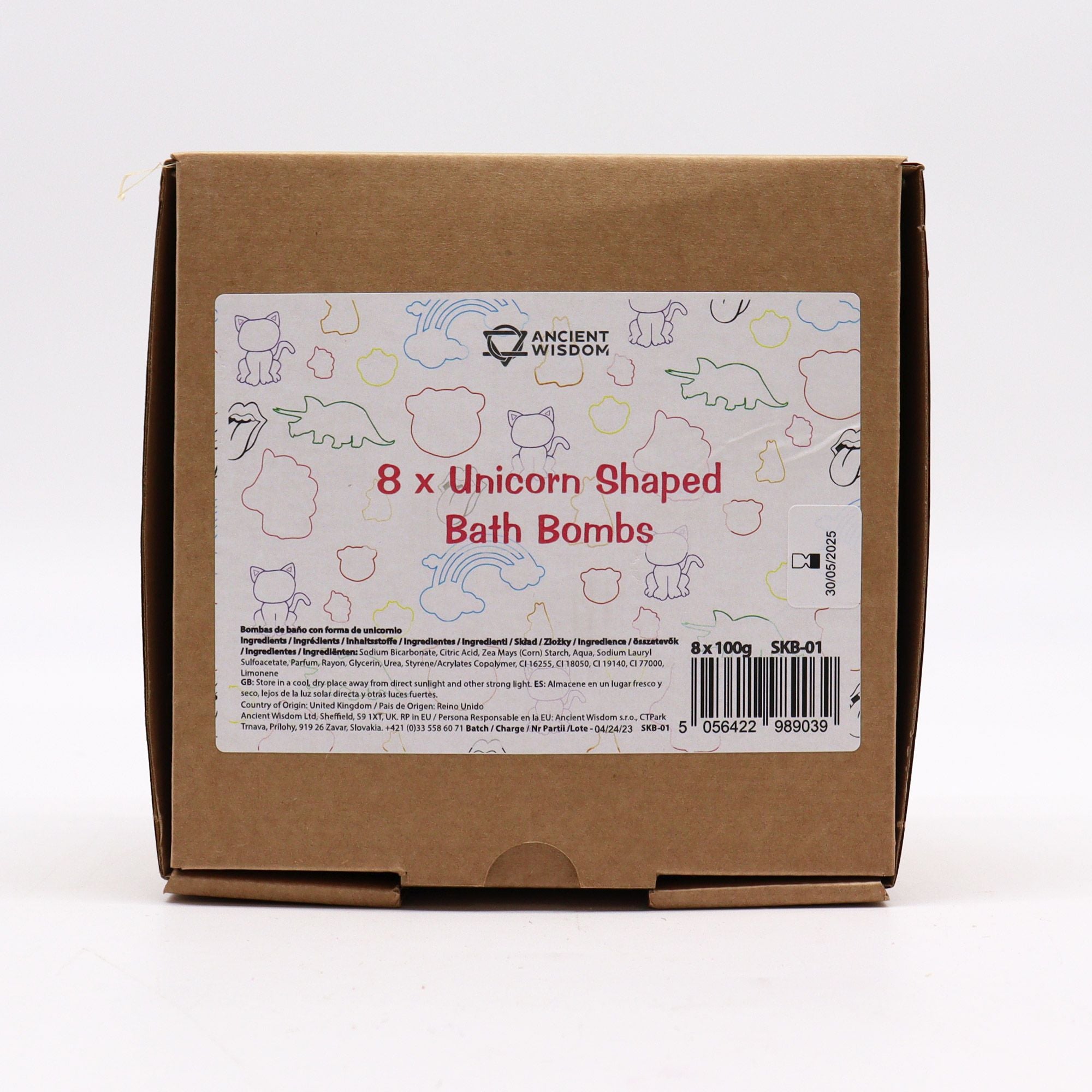 Kinder-Badebombe Einhorn – Passionsfrucht, 100 g