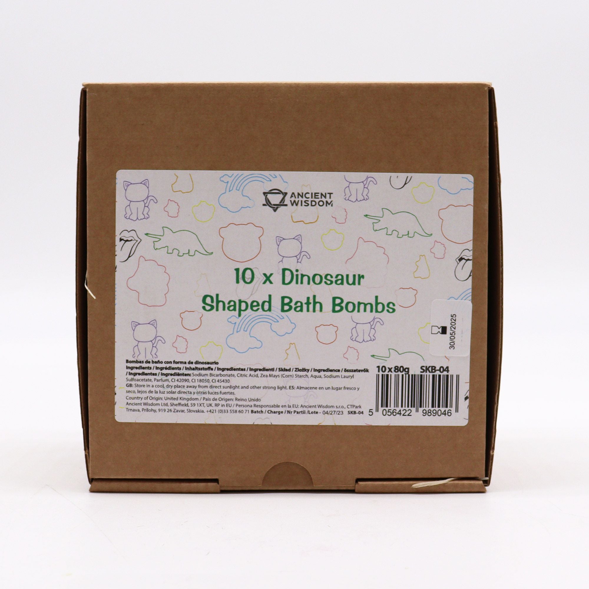 Kinder-Badebombe Dinosaurier – Blaubeere, 80 g