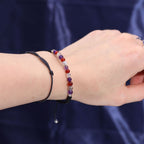 Kristallkerze Jungfrau – Sternzeichenkerze mit Edelsteinarmband