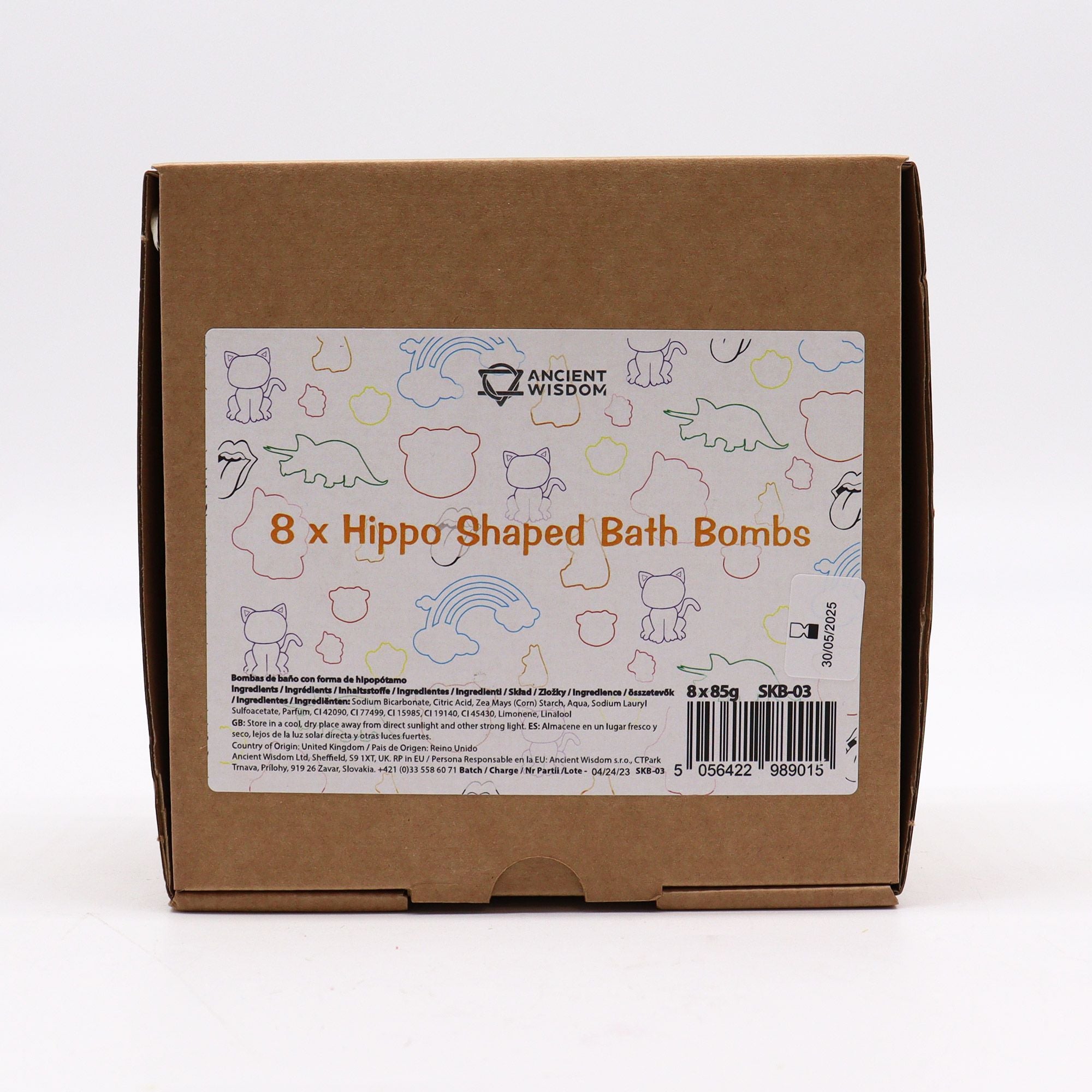 Kinder-Badebombe Nilpferd – Citrus, 85 g