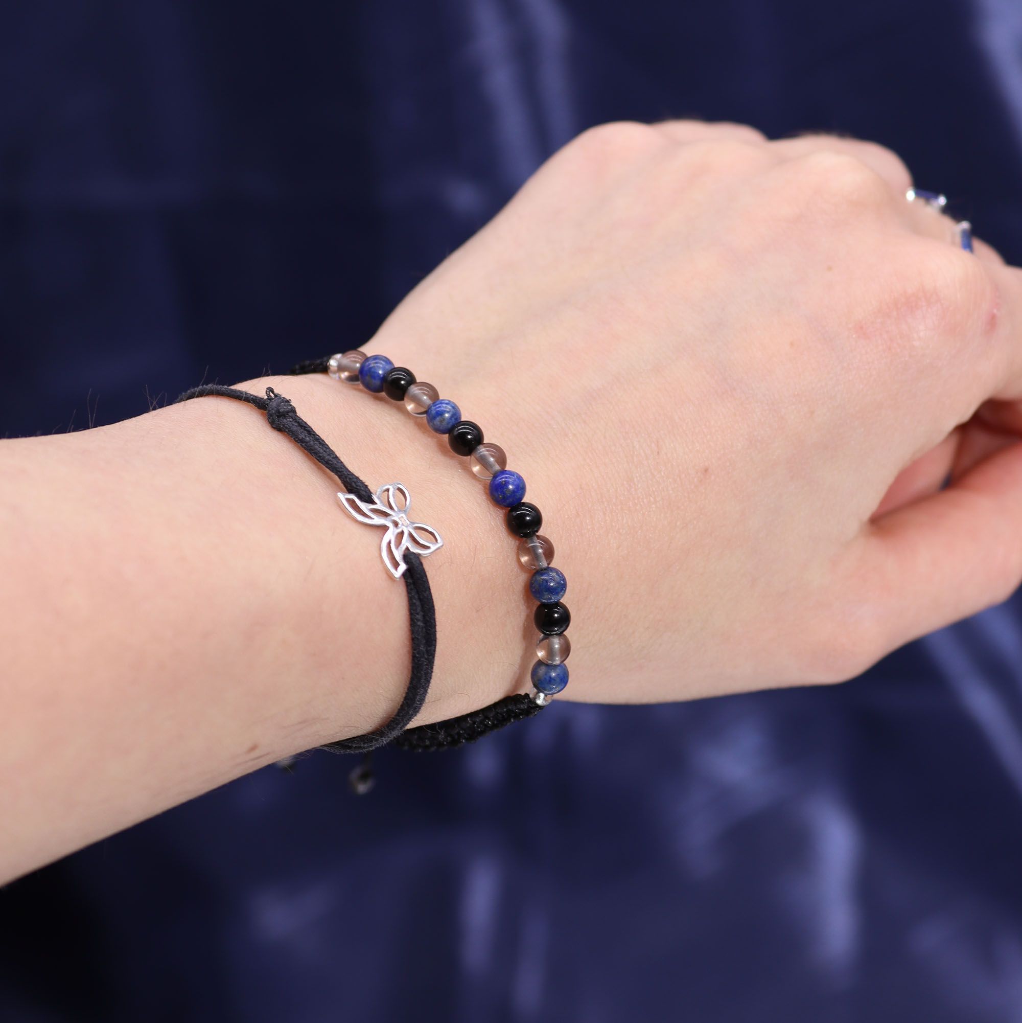Kristallkerze Skorpion – Sternzeichenkerze mit Edelsteinarmband
