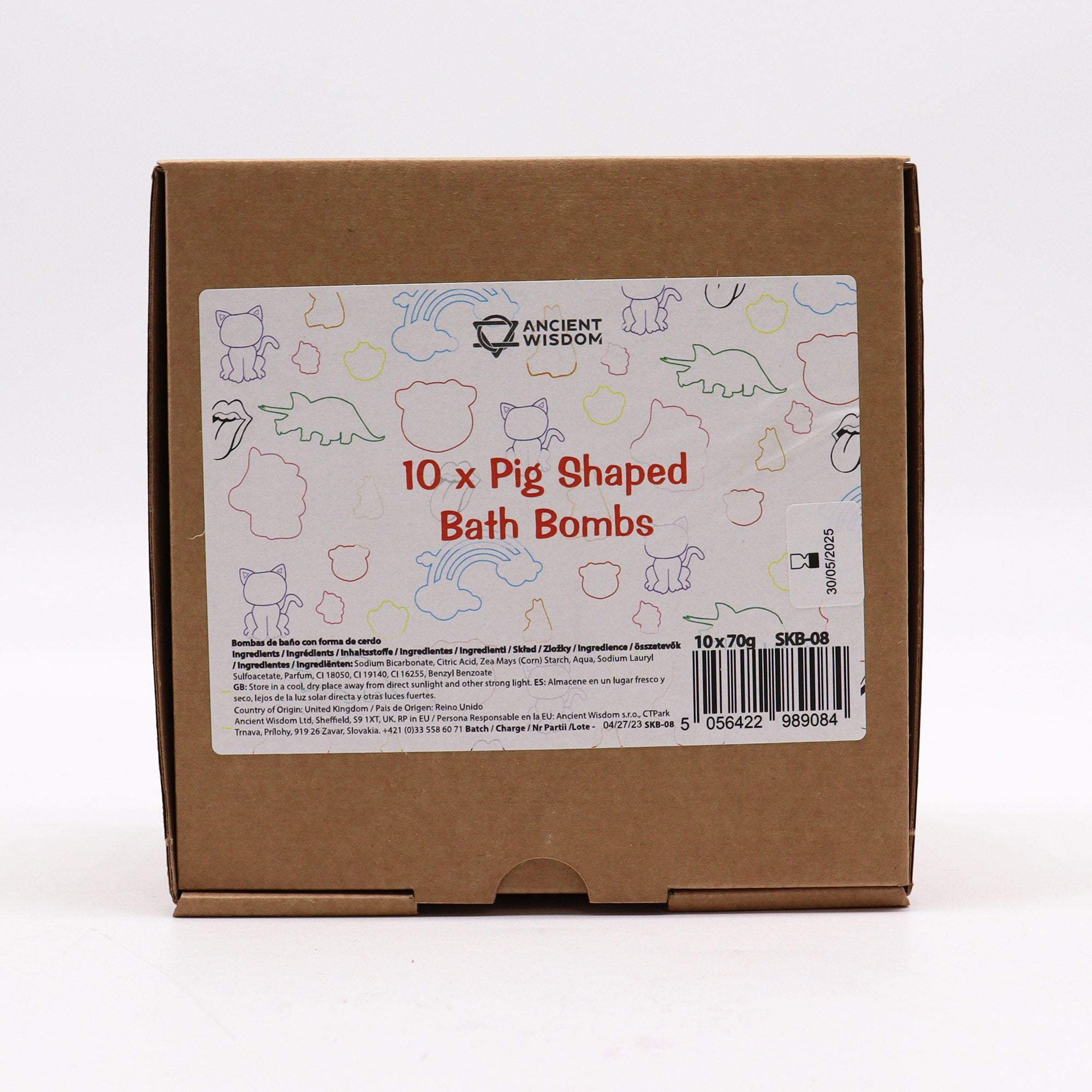 Kinder-Badebombe Schwein – Vanilla Cupcake, 70 g