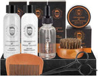 7-tlg. Bartpflege-Geschenkset für Männer – Orange & Zedernholz