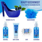 6-tlg. Bade- & Duschset im Keramik-Stiletto l Wellness Geschenkset