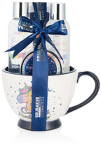 5-tlg. Einhorn Beauty Set Vanille Lavendel | Geschenkset mit Einhorn-XXL-Tasse