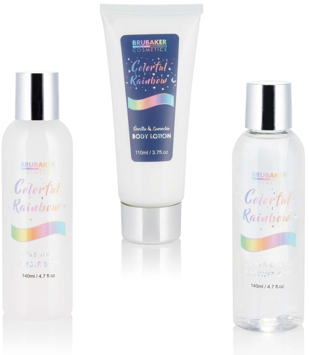 5-tlg. Einhorn Beauty Set Vanille Lavendel | Geschenkset mit Einhorn-XXL-Tasse