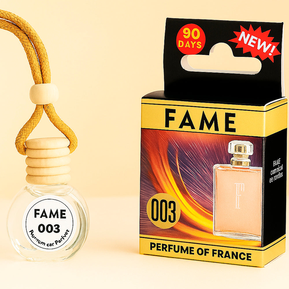 Autolufterfrischer "Fame", aus Glas mit Holzkorken, 10ml