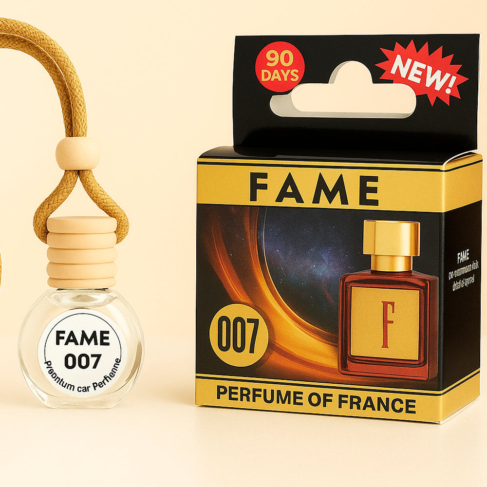 Autolufterfrischer "Fame", aus Glas mit Holzkorken, 10ml
