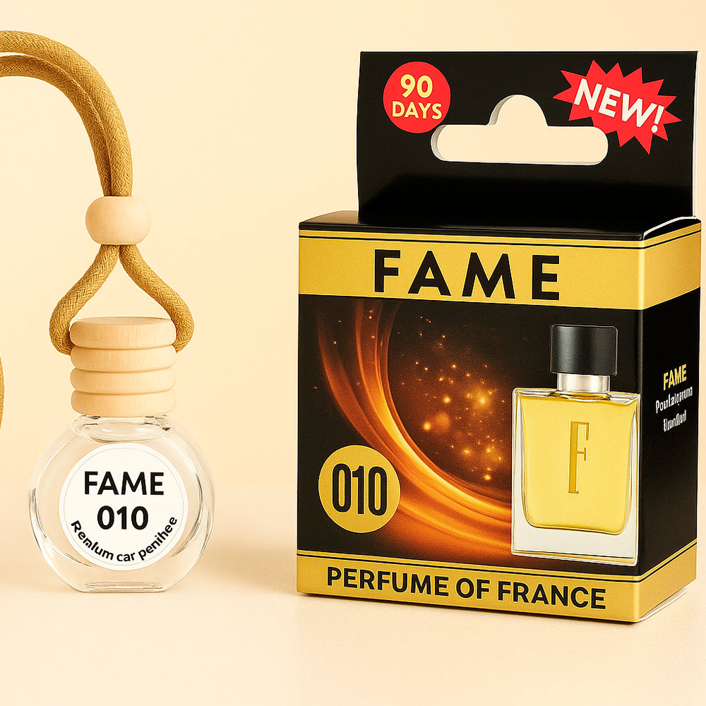 Autolufterfrischer "Fame", aus Glas mit Holzkorken, 10ml