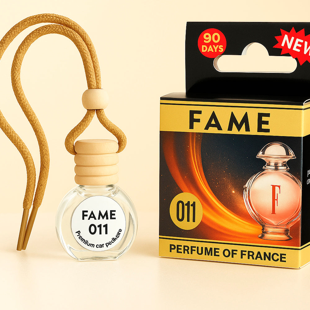Autolufterfrischer "Fame", aus Glas mit Holzkorken, 10ml
