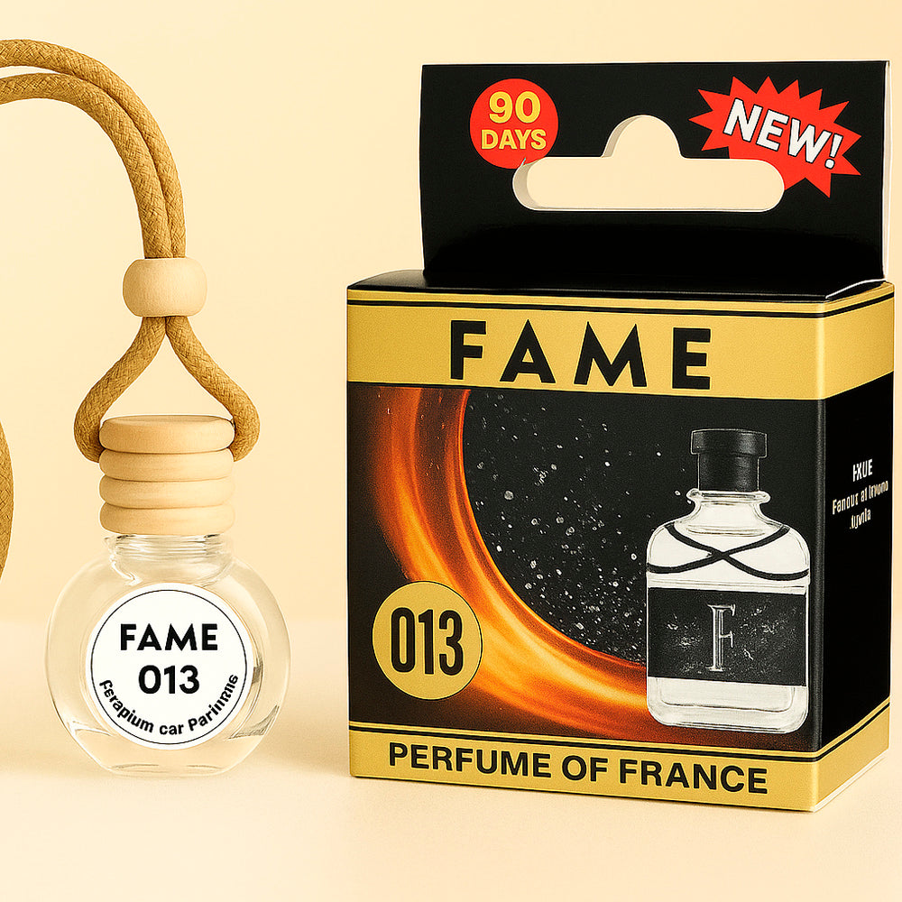 Autolufterfrischer "Fame", aus Glas mit Holzkorken, 10ml