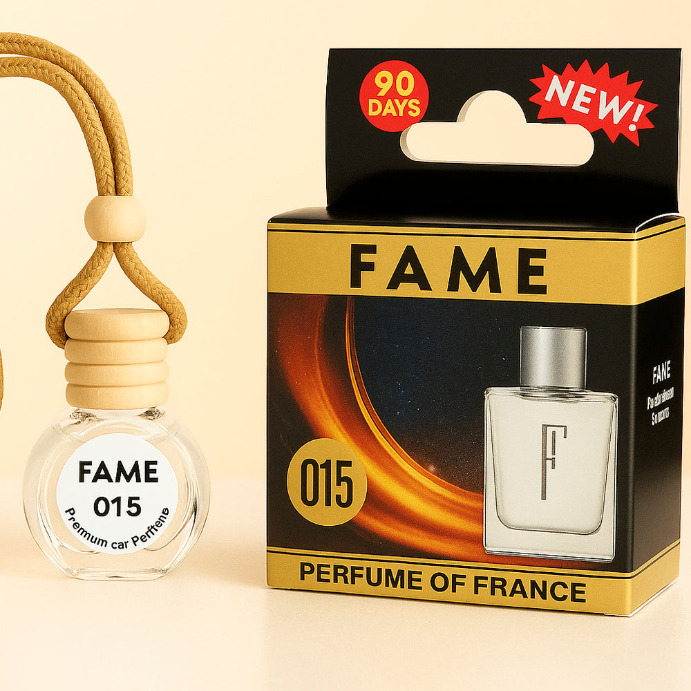 Autolufterfrischer "Fame", aus Glas mit Holzkorken, 10ml
