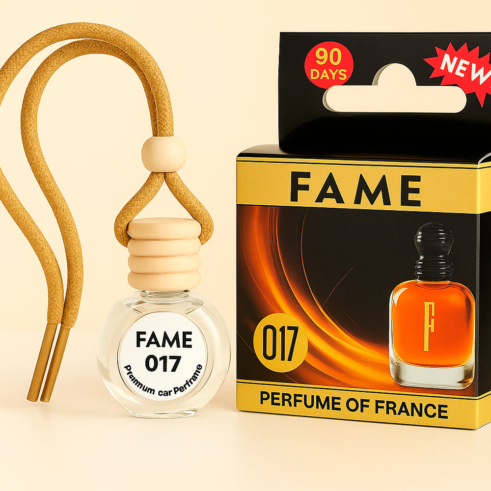 Autolufterfrischer "Fame", aus Glas mit Holzkorken, 10ml