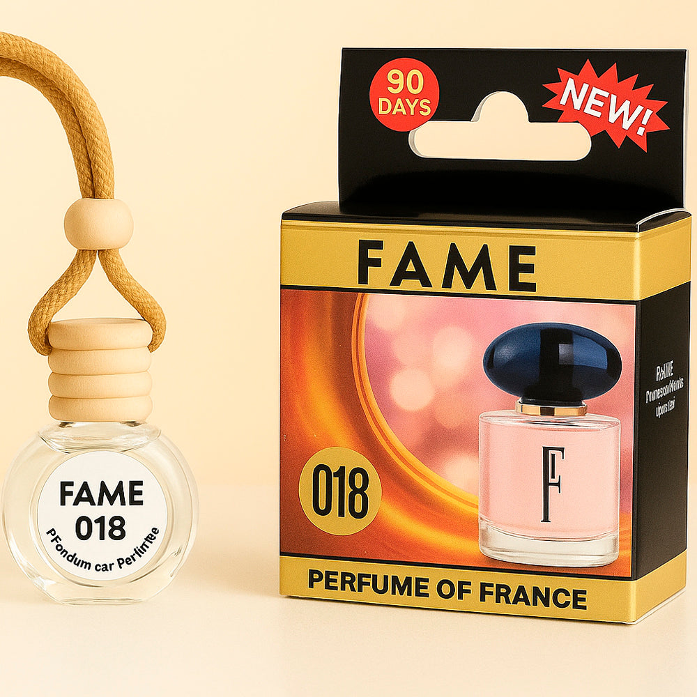 Autolufterfrischer "Fame", aus Glas mit Holzkorken, 10ml