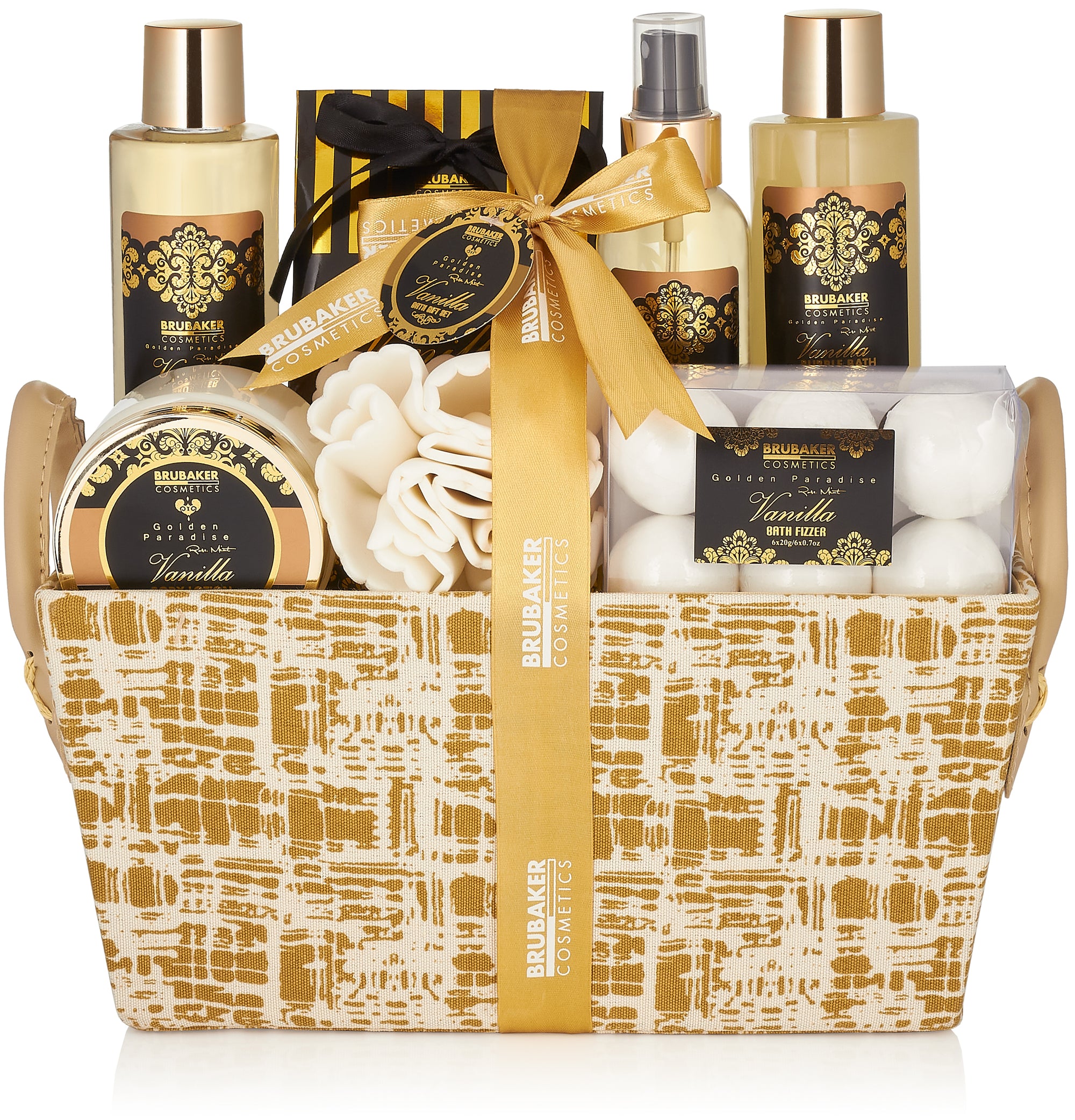 14-tlg. Wellness-Geschenkset Golden Paradise l Vanille Duft