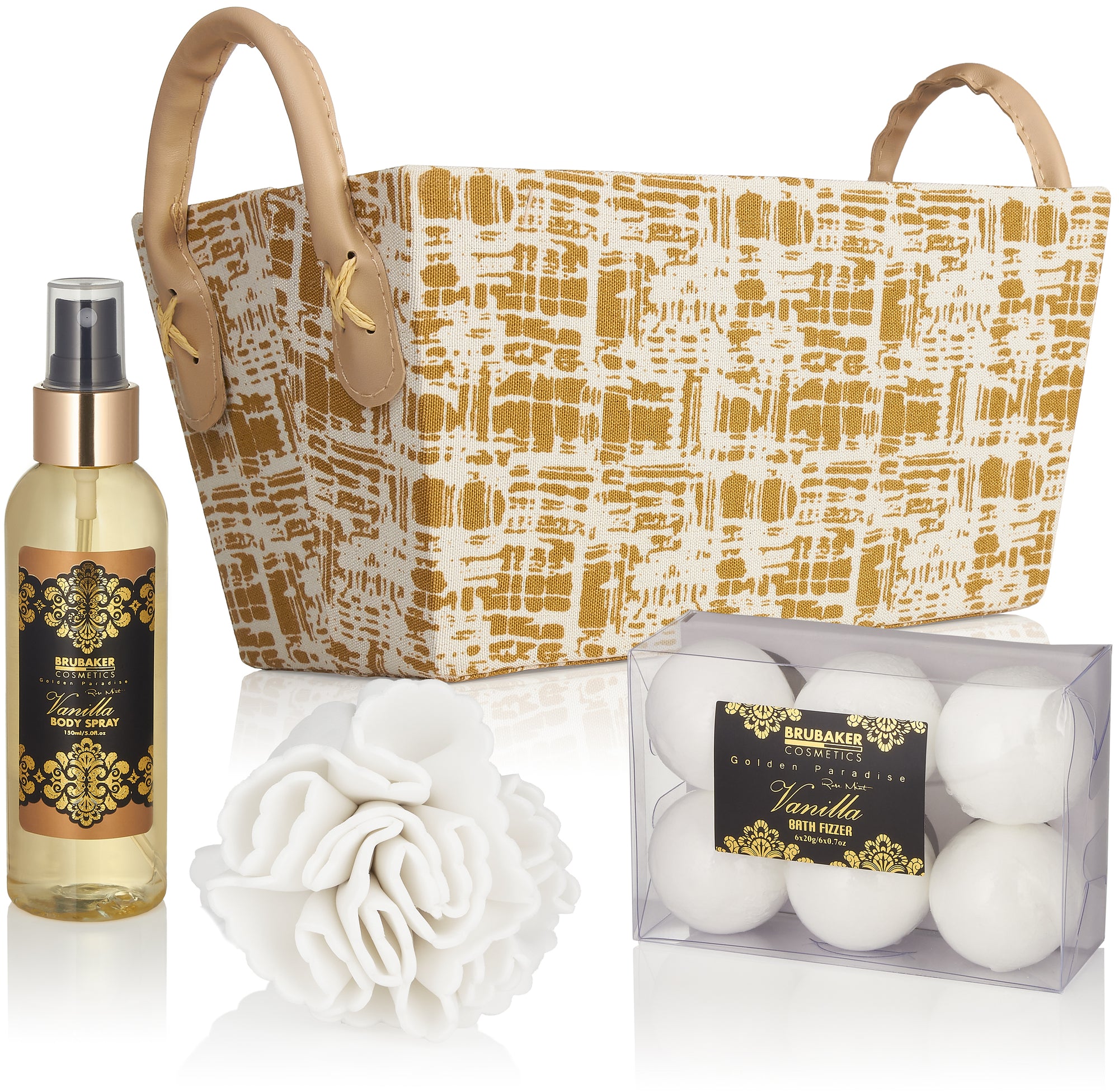 14-tlg. Wellness-Geschenkset Golden Paradise l Vanille Duft