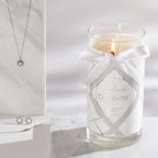 Juwelkerze - Duftkerze mit Schmuck (Ohrringe)