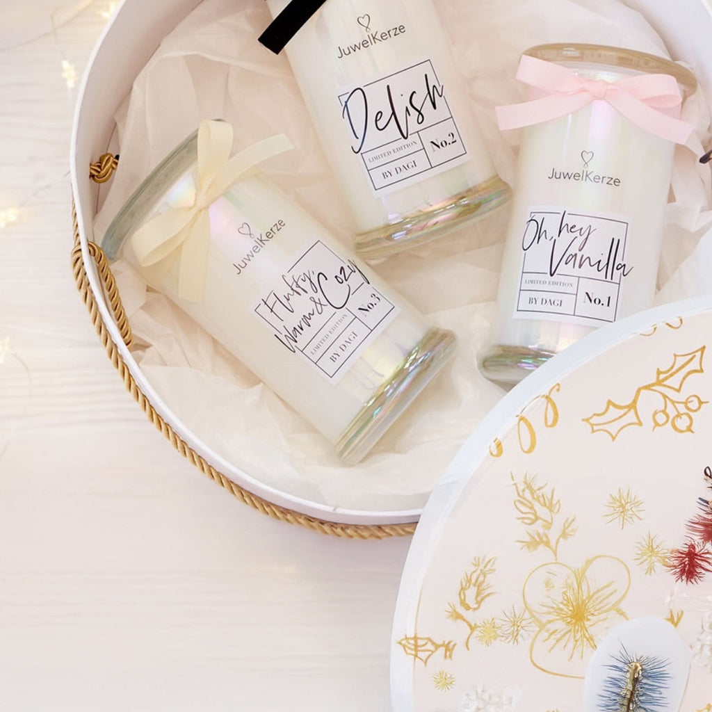 Juwelkerze - Duftkerze mit Schmuck (Halskette)