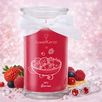 Juwelkerze - Duftkerze mit Schmuck (Ohrringe)