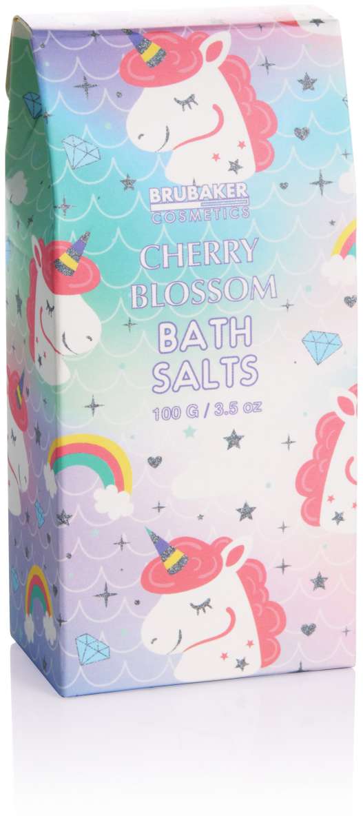 4-tlg. Einhorn Bade- & Duschset Cherry Blossom mit Kosmetiktasche - Geschenkset für Kinder & Einhorn-Fans