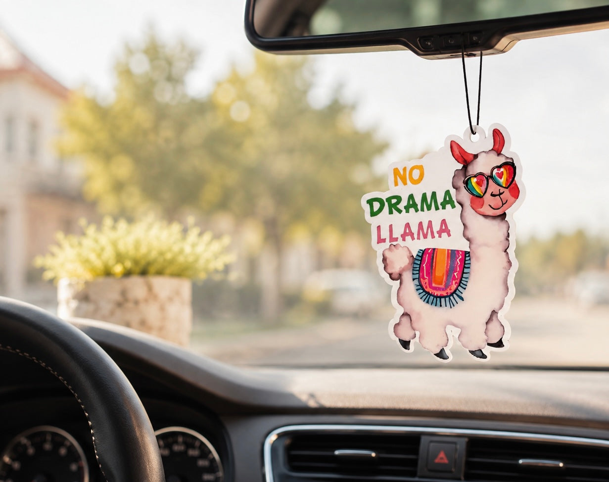 No Drama Llama Autoduftanhänger | Auto Lufterfrischer & Duftbaum