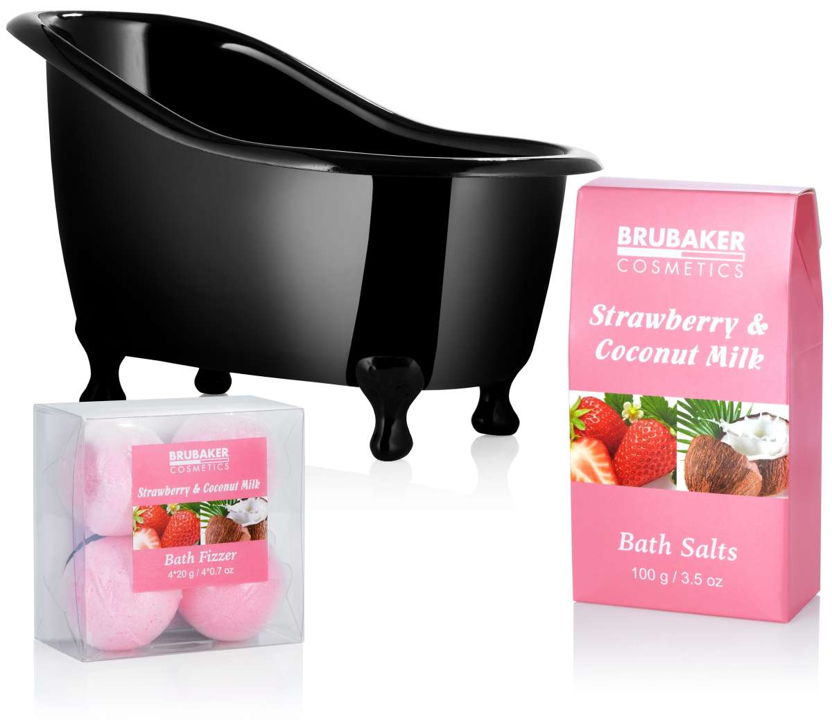 9-tlg. Wellness-Geschenkset für Frauen | Erdbeer-Kokos
