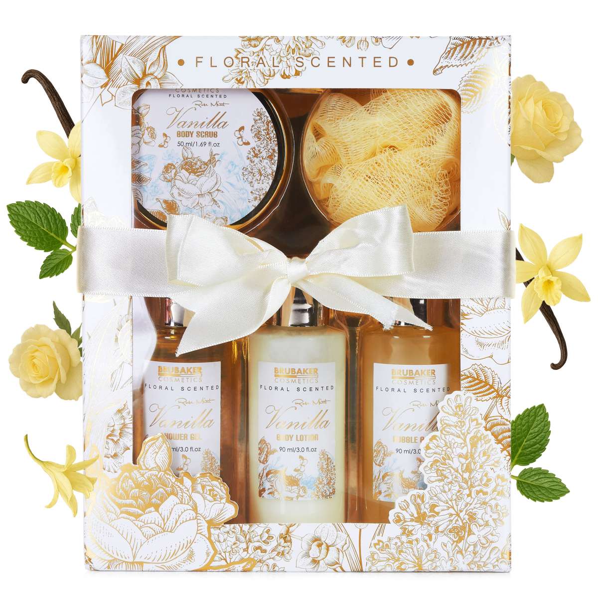 5-teiliges Bade-Geschenkset – Wellness & Pflege für Zuhause