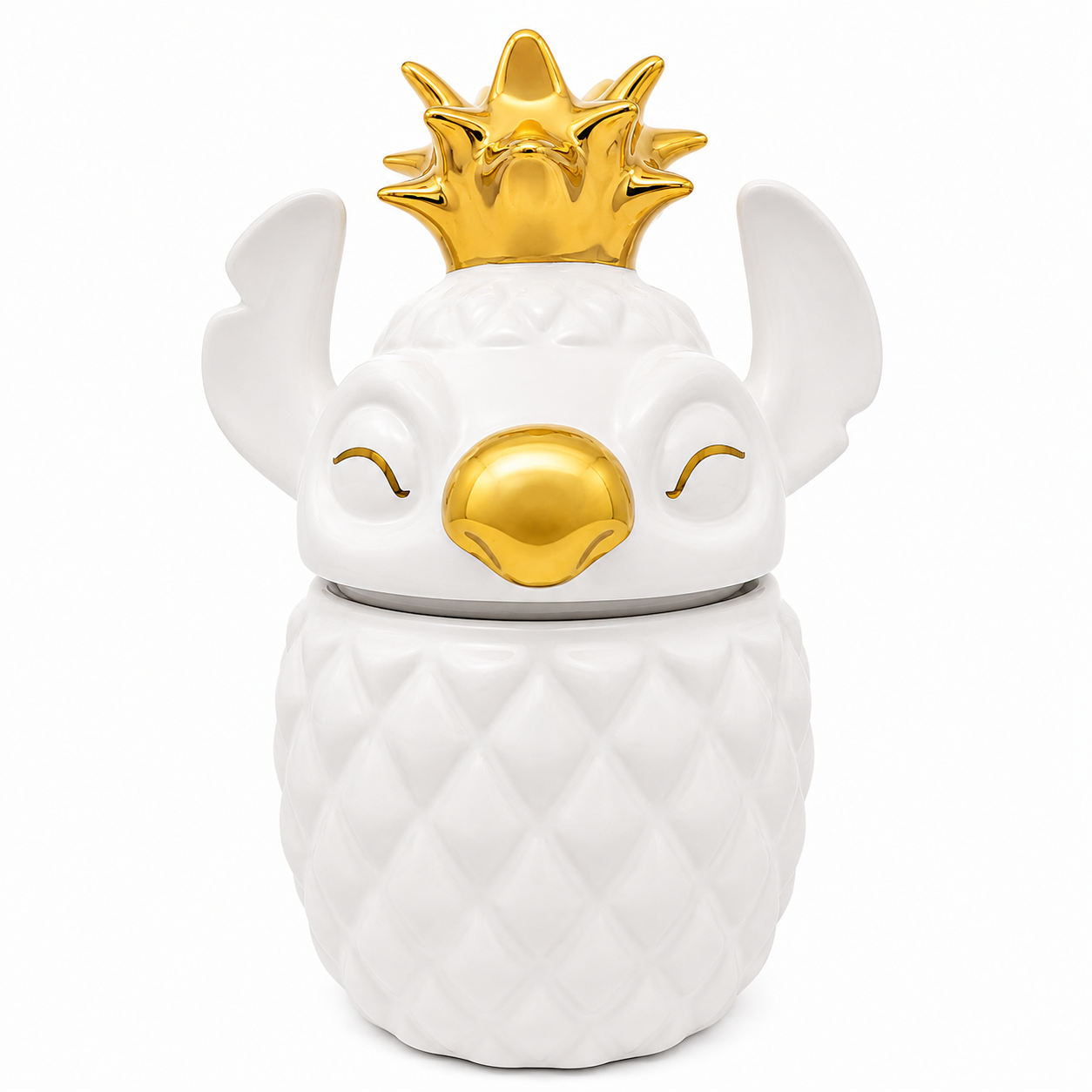 Disney Stitch Duftkerze im Keramikgefäß | Ananas-Design