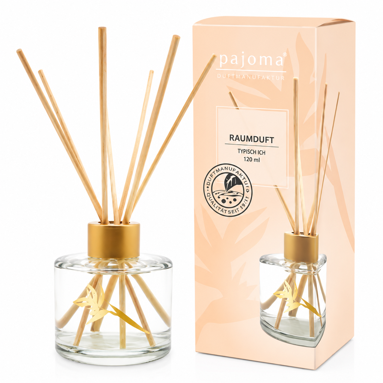 Raumduft Tropical 120 ml | Duftdiffuser mit Rattanstäbchen
